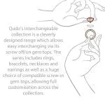 Qudo Bottone 10mm Silver Topper - Silk