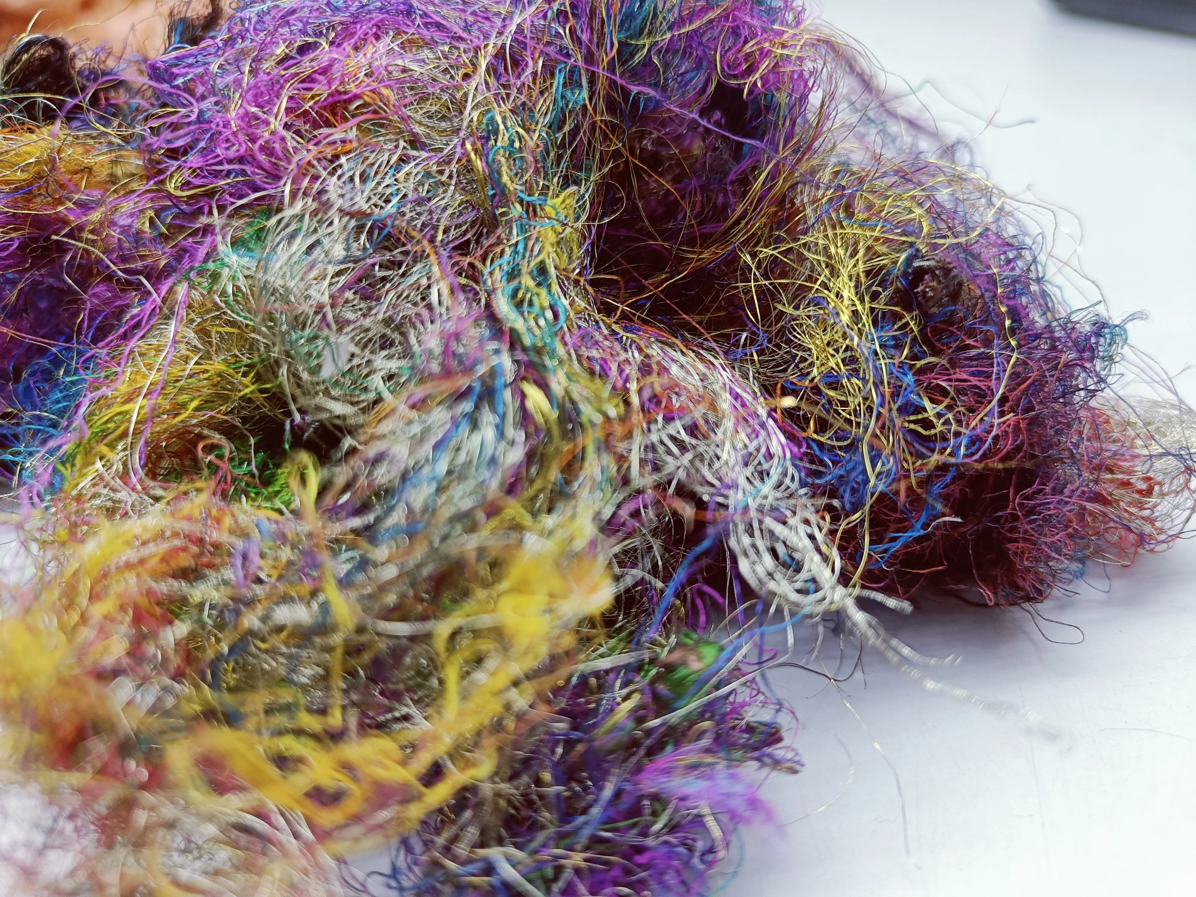 Recycled Silk Lurex Waste - Multicolor