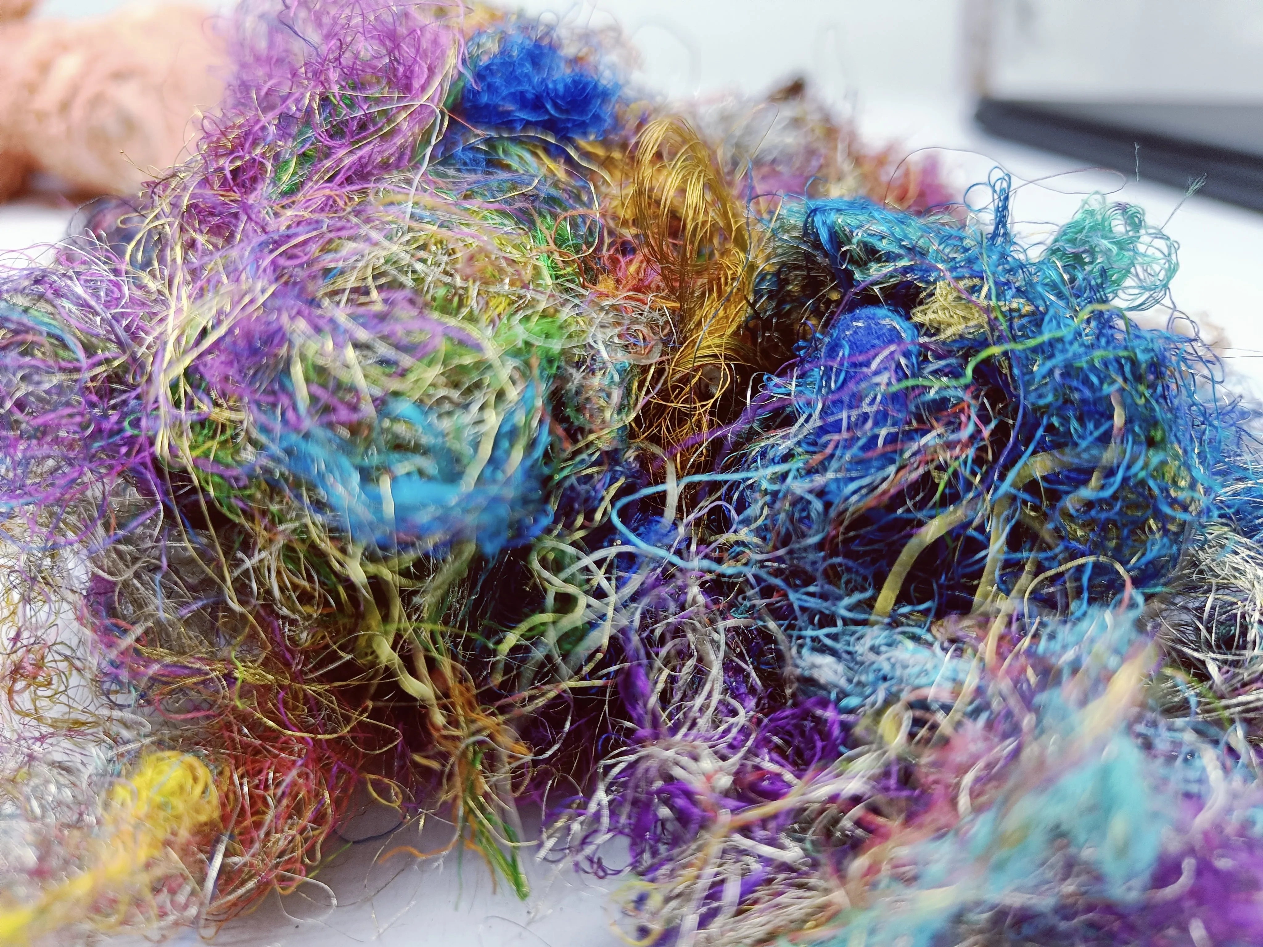 Recycled Silk Lurex Waste - Multicolor