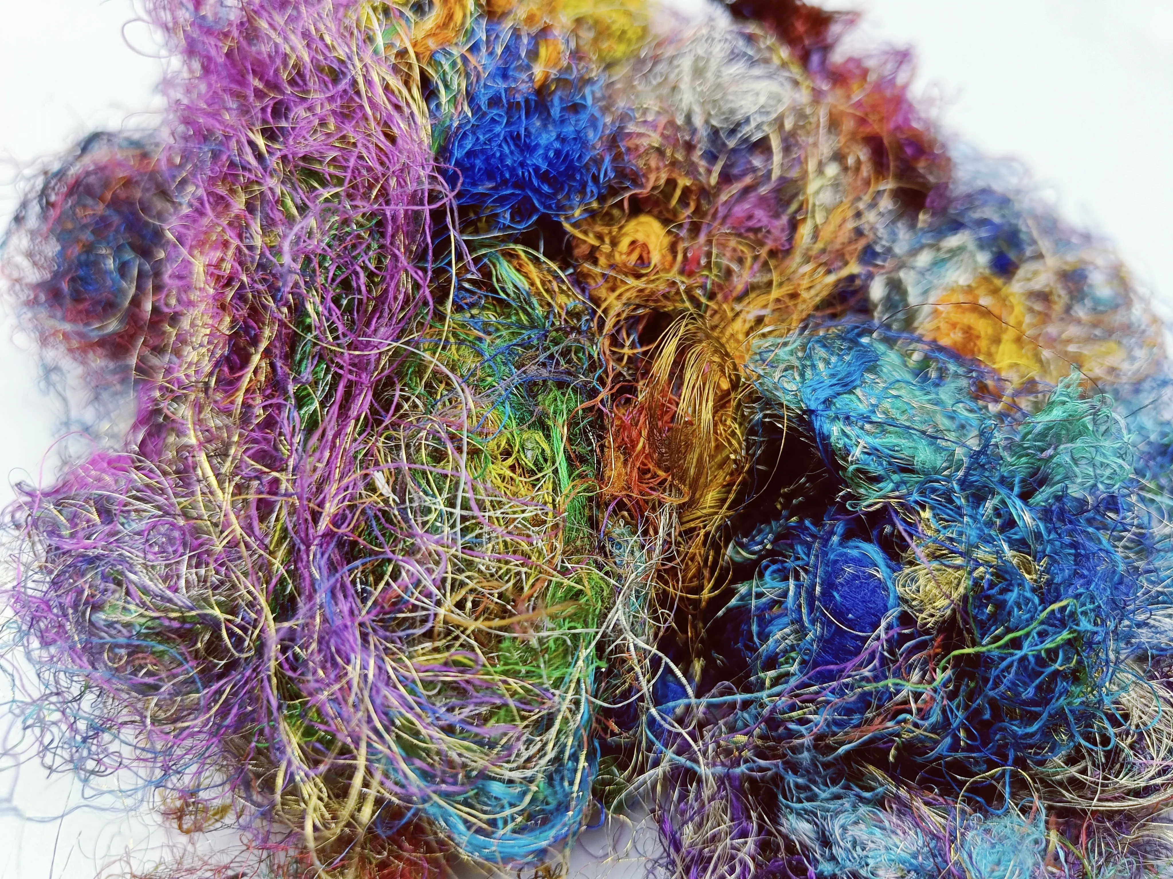 Recycled Silk Lurex Waste - Multicolor