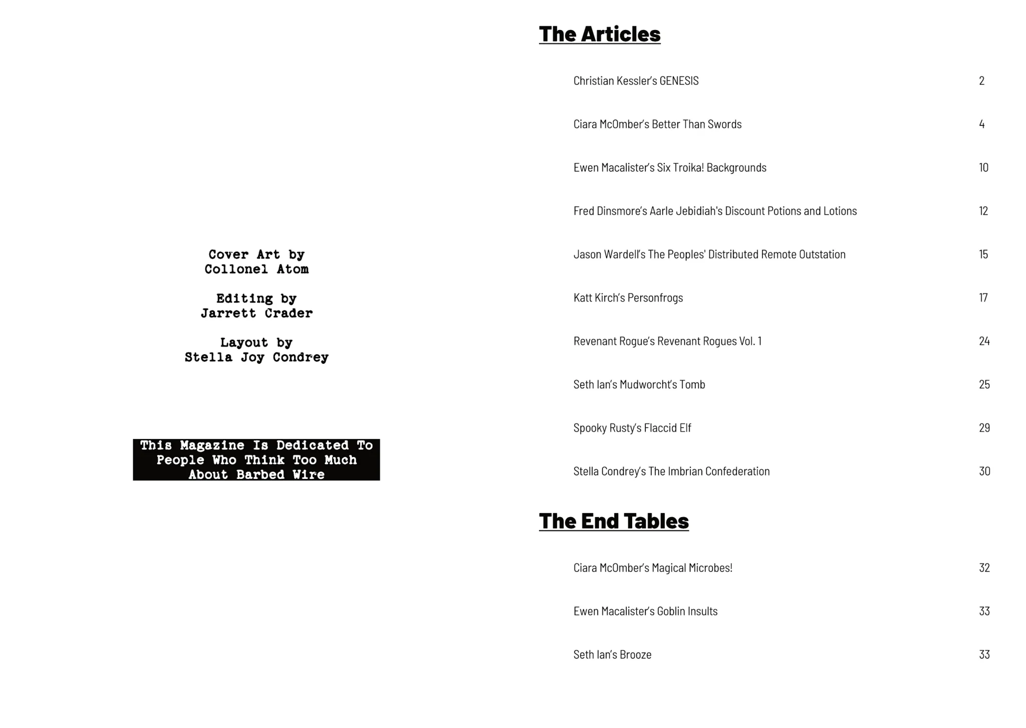 Red Solstice Magazine - Issue#4: Fight Weird   PDF