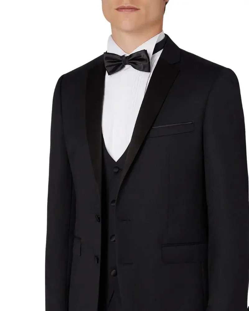 Rocco Dinner Suit Tuxedo Jacket - Black Pin Dot