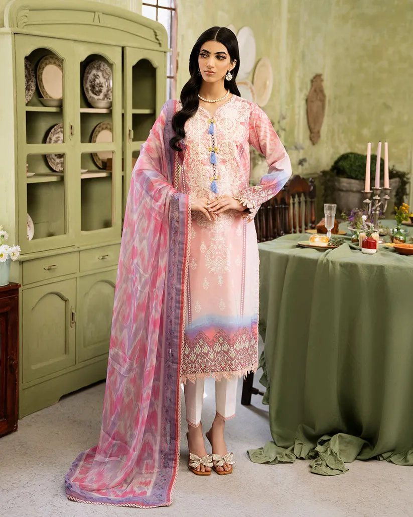 ROHEENAZ FLORA PRINTED LAWN | AMARA