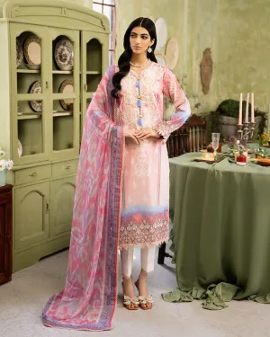 ROHEENAZ FLORA PRINTED LAWN | AMARA