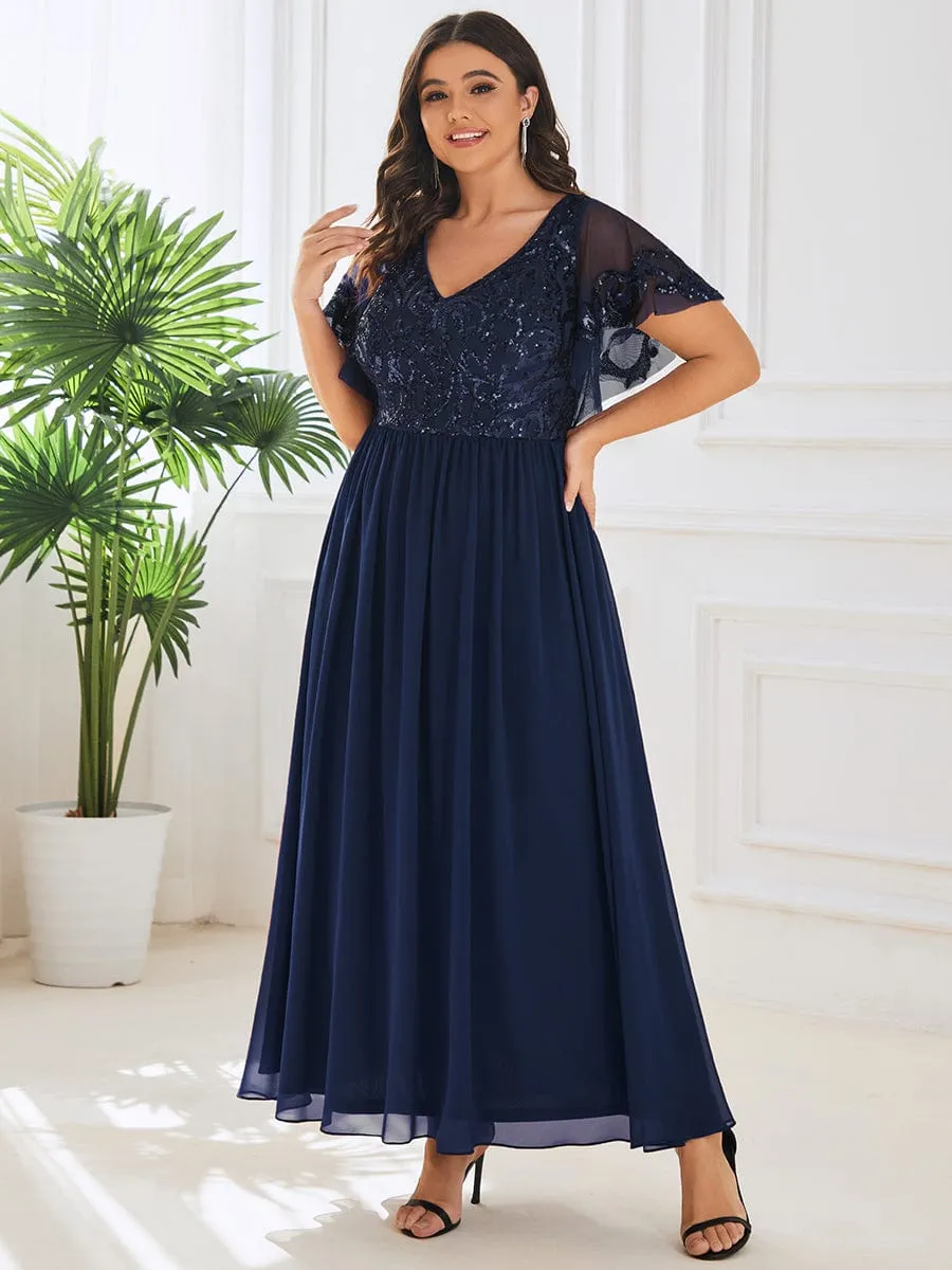 Roycebridal Virginia mother of the bride ankle length dress in navy s8 Express NZ wide