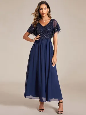 Roycebridal Virginia mother of the bride ankle length dress in navy s8 Express NZ wide