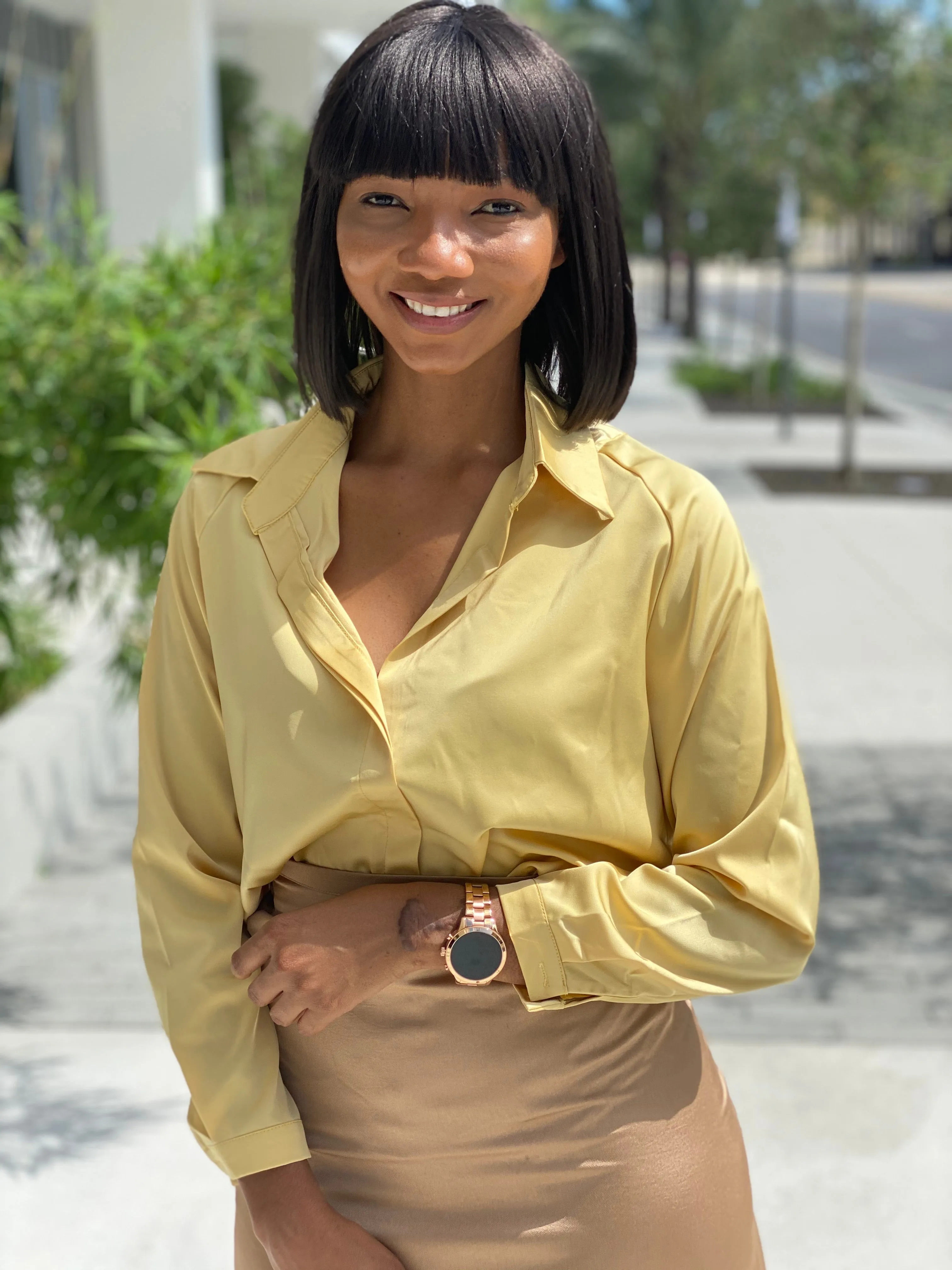 Satin blouse 1