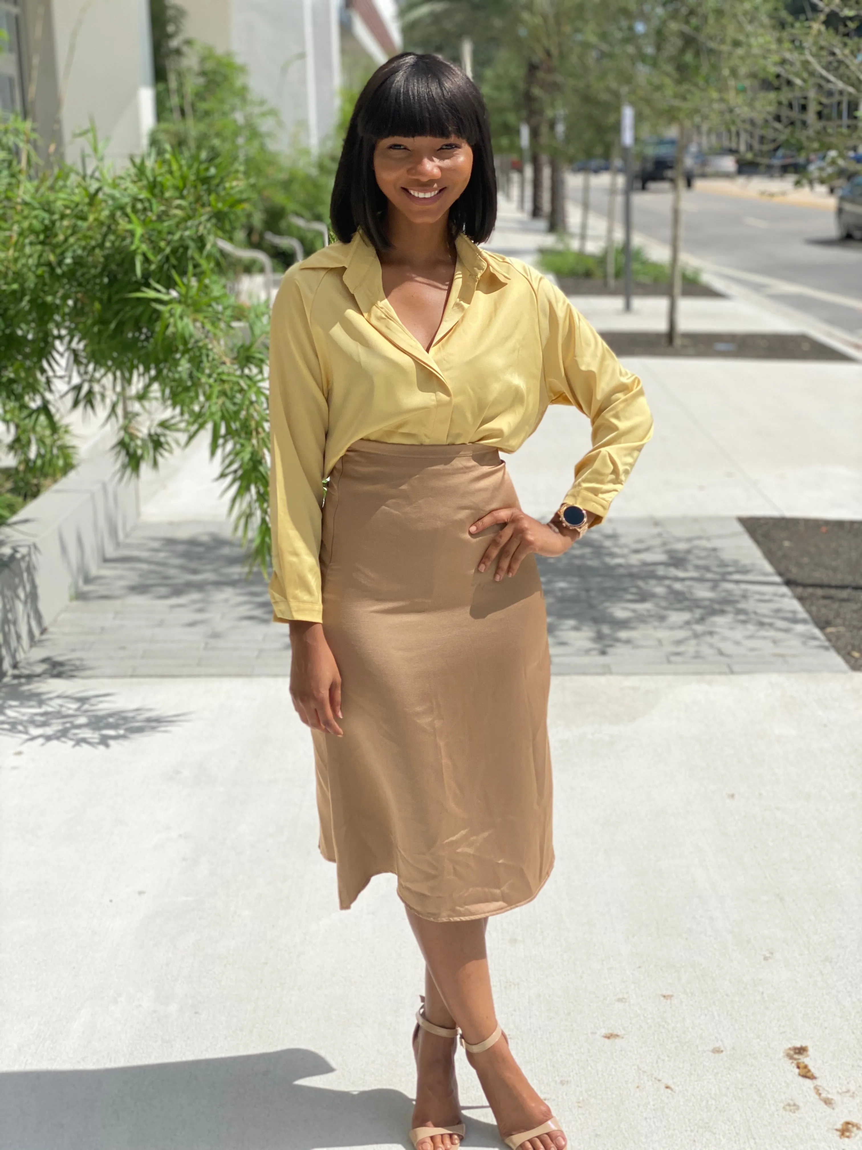 Satin blouse 1