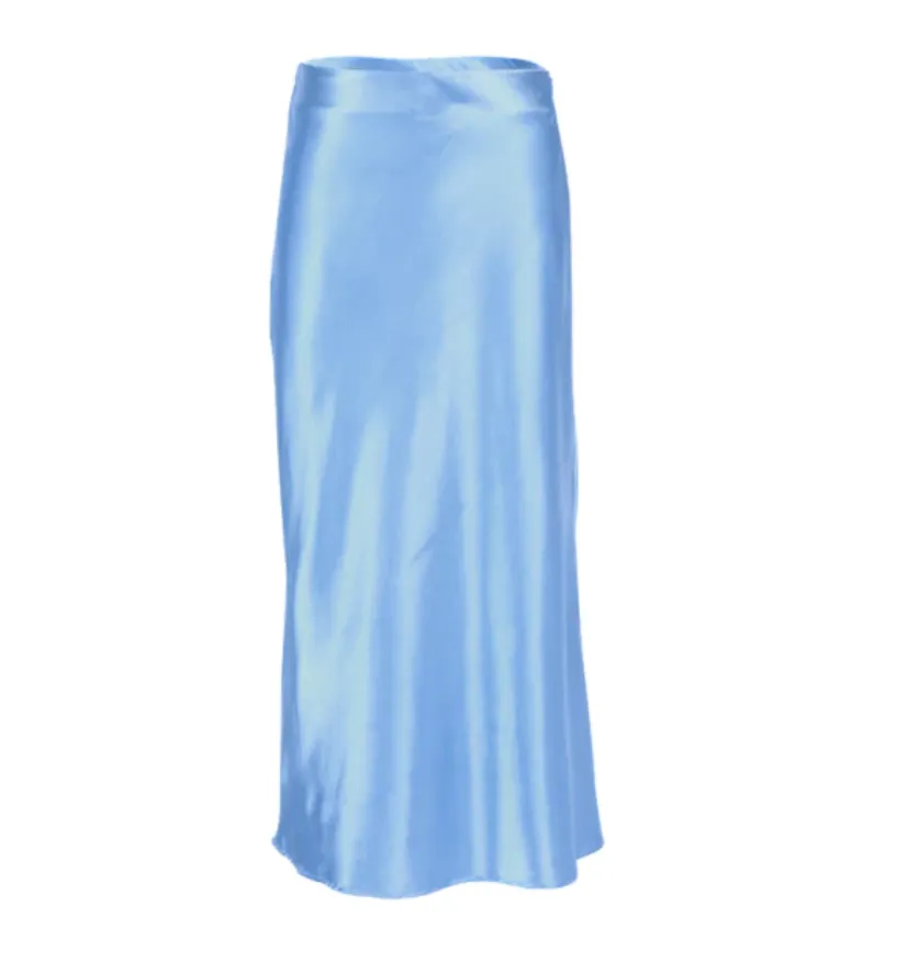 Satin Midi Skirt