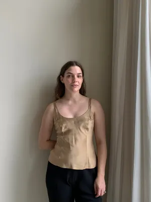 Satin silk tank