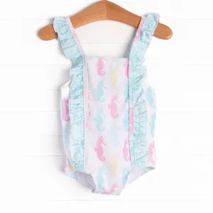 Seahorse Shuffle One Piece, Green