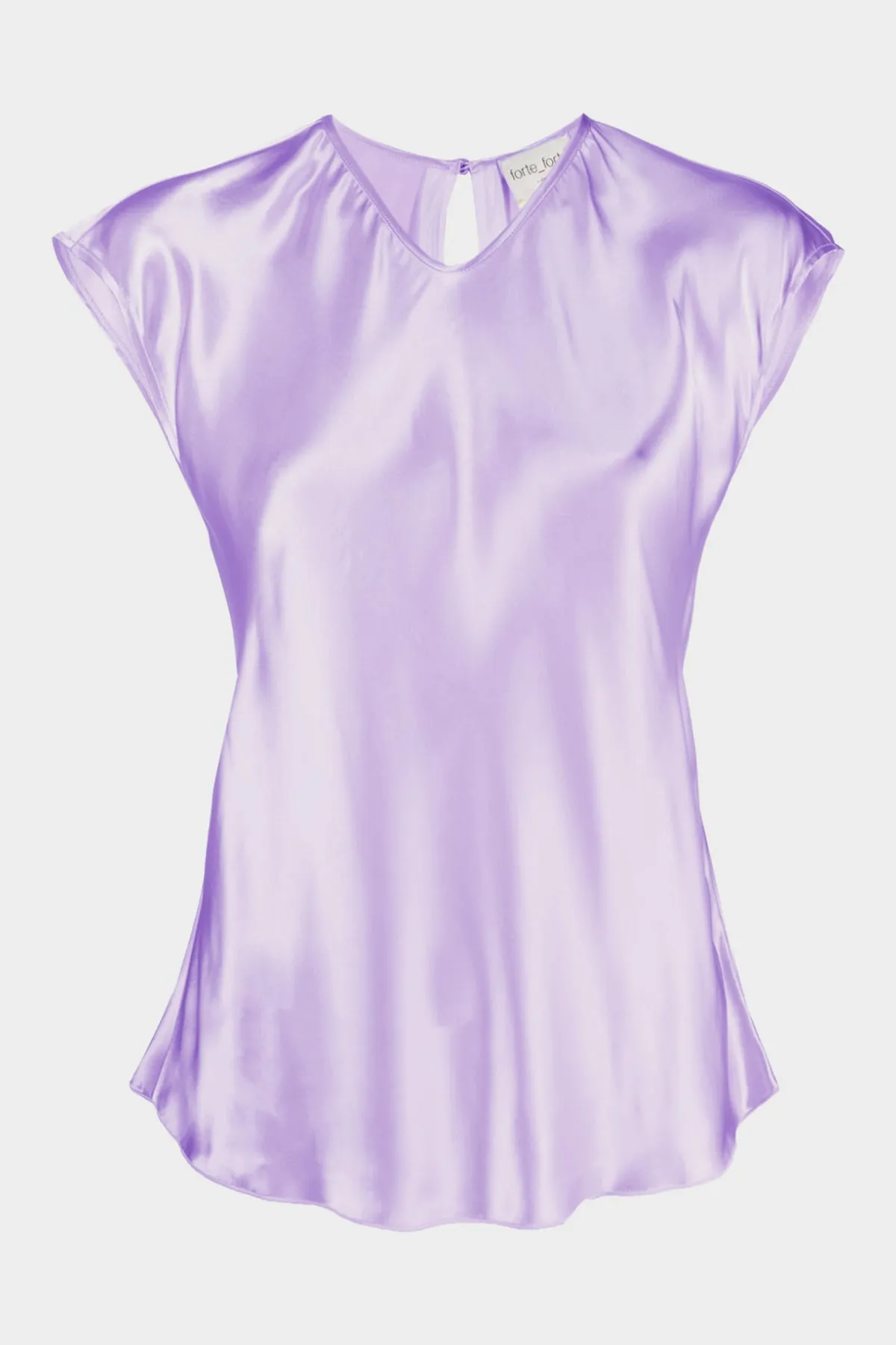 Shining Satin Top in Iris