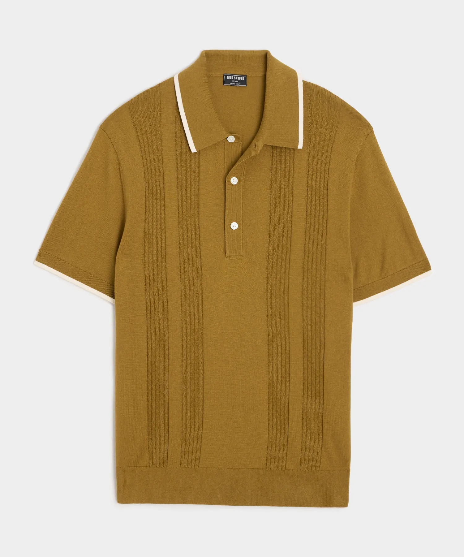 Silk-Cotton Tipped Sweater Polo