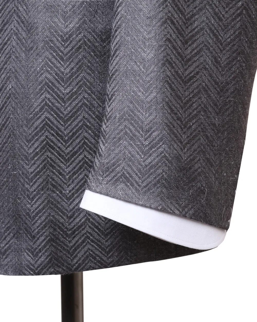 Silver Tonal Chevron Formal Jacket