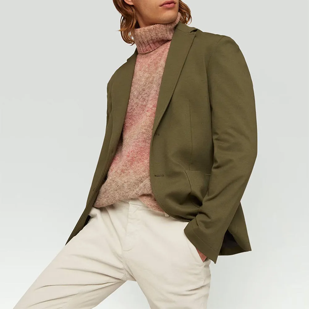 Slim Fit Solid Casual Suit Coat