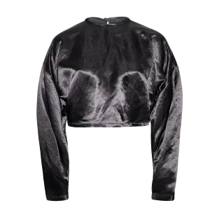 Sophie Black Crop Top
