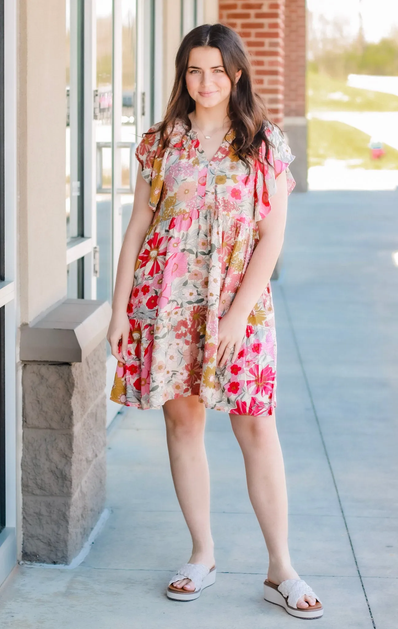 Spring is in the Air Floral Dress