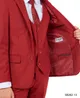 Stacy Adams Boys Suits 5 PC Solid Brick | SB282-13