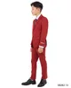 Stacy Adams Boys Suits 5 PC Solid Brick | SB282-13