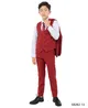 Stacy Adams Boys Suits 5 PC Solid Brick | SB282-13