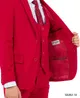Stacy Adams Boys Suits 5 PC Solid Red | SB282-10