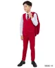 Stacy Adams Boys Suits 5 PC Solid Red | SB282-10