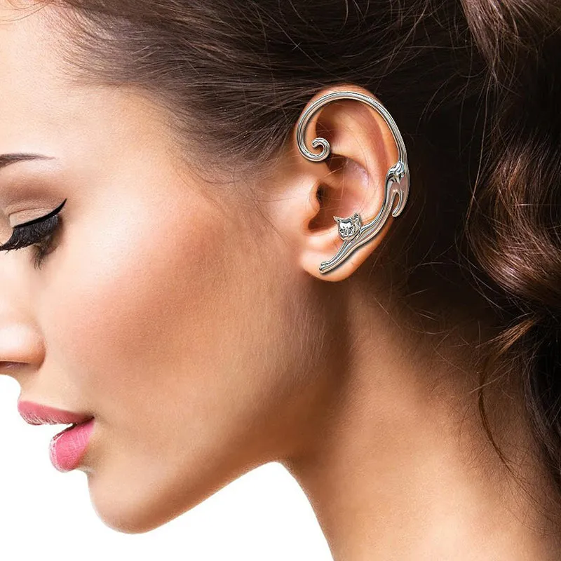 Stretching Cat Ear Cuff