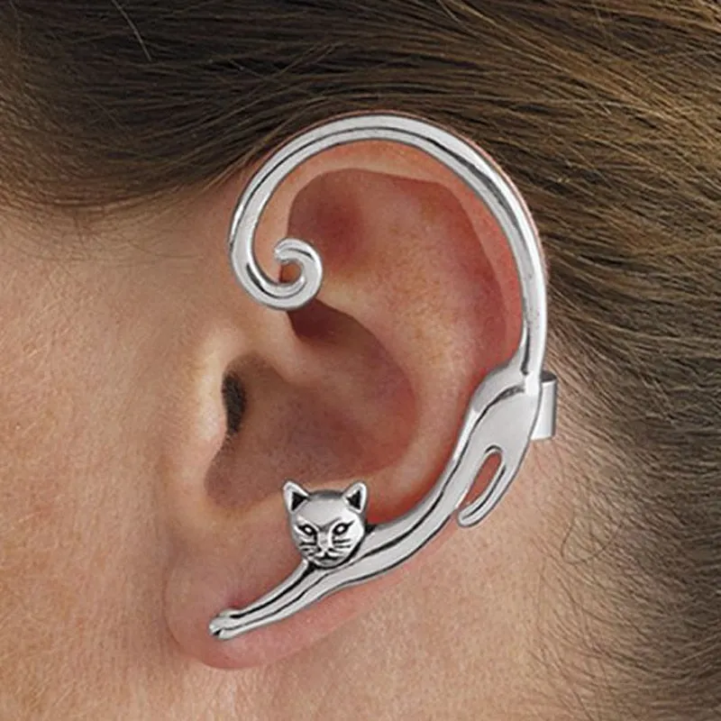 Stretching Cat Ear Cuff