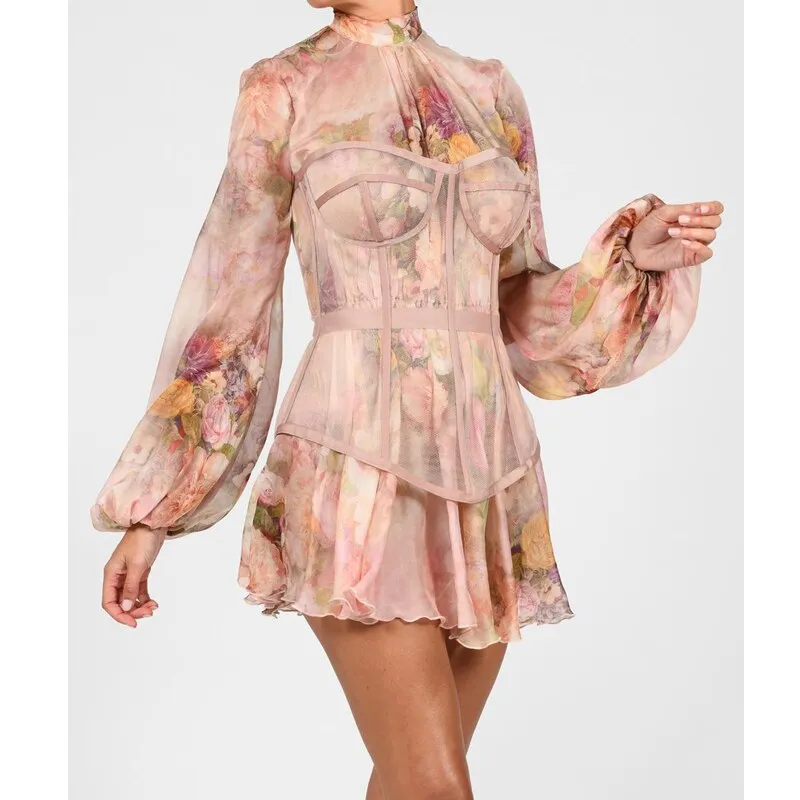 Summer Sexy Floral Flower Bodycon Dress