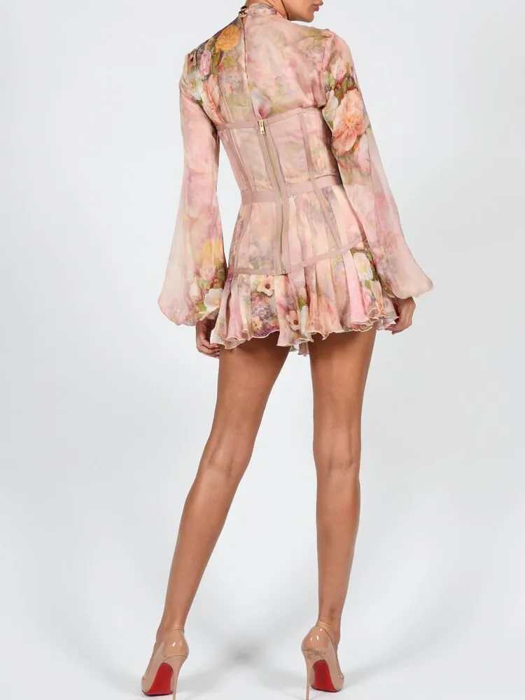 Summer Sexy Floral Flower Bodycon Dress