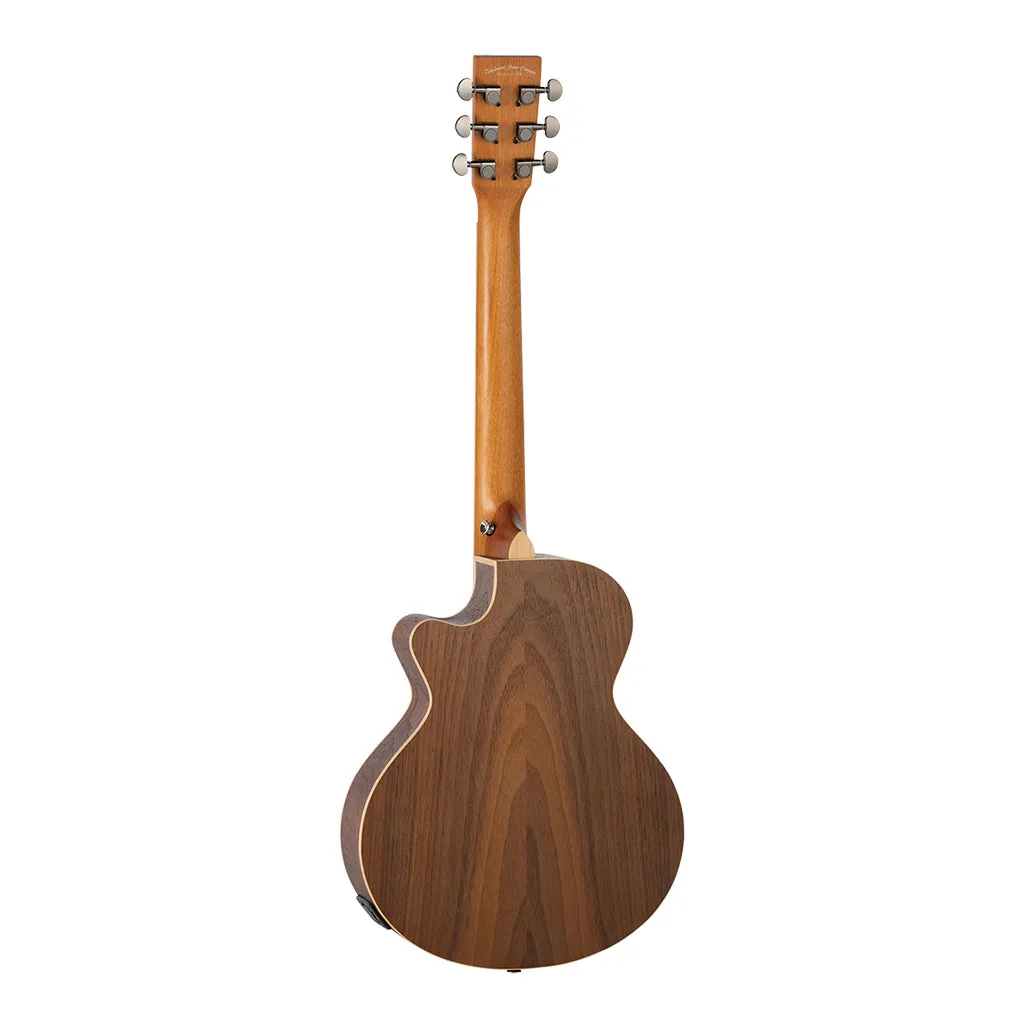 Tanglewood TRU2-CE-BW Reunion Pro Solid Australian Red Cedar Top Traveller Folk with Black Walnut Back and Sides