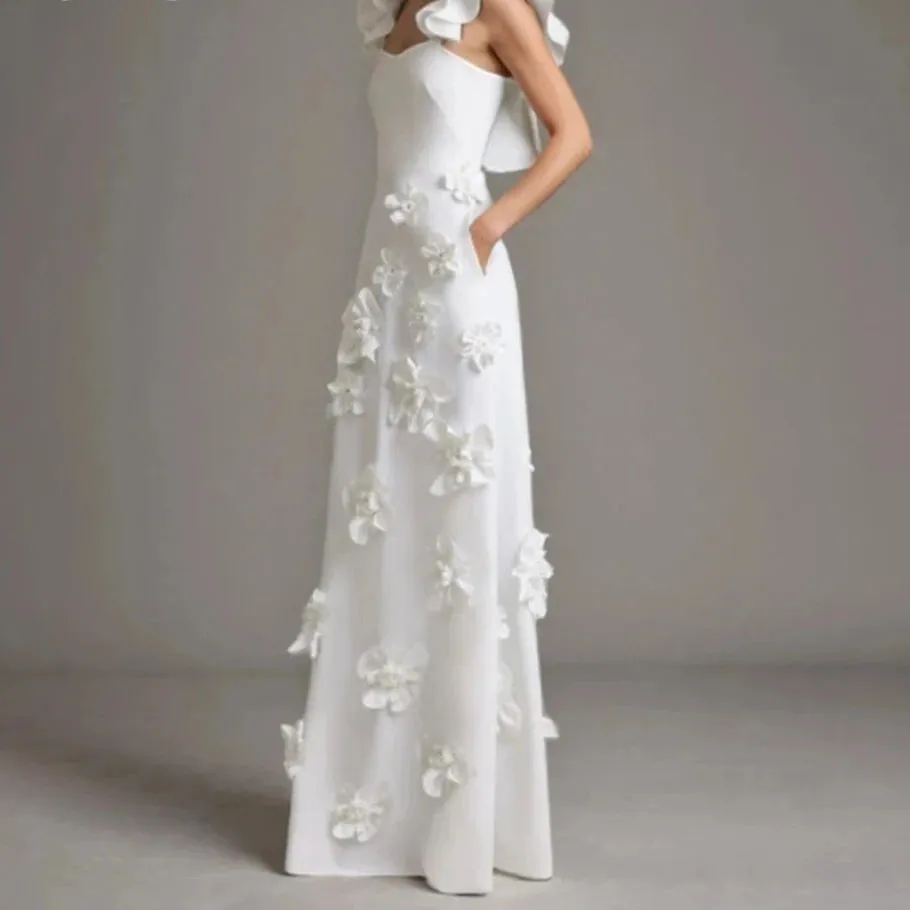 Temperament Backless Solid Dress