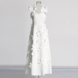 Temperament Backless Solid Dress