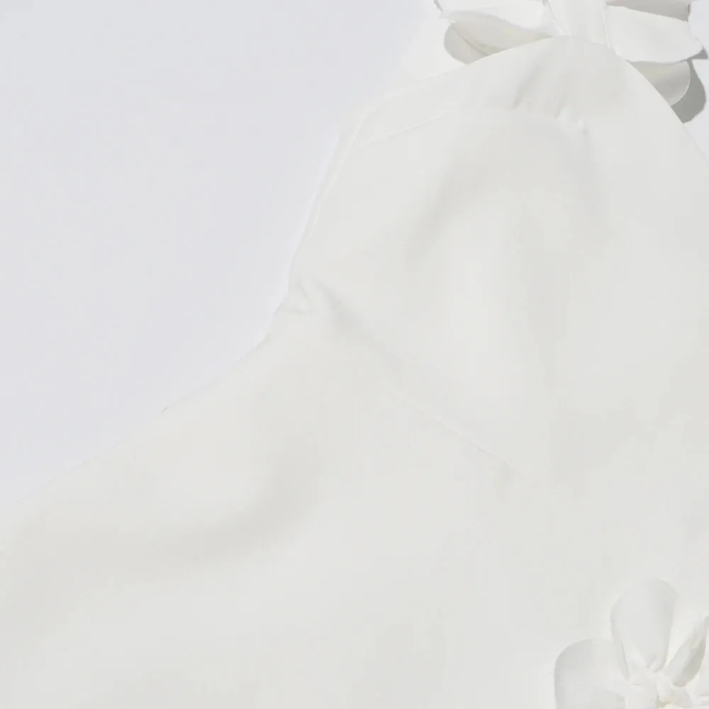 Temperament Backless Solid Dress