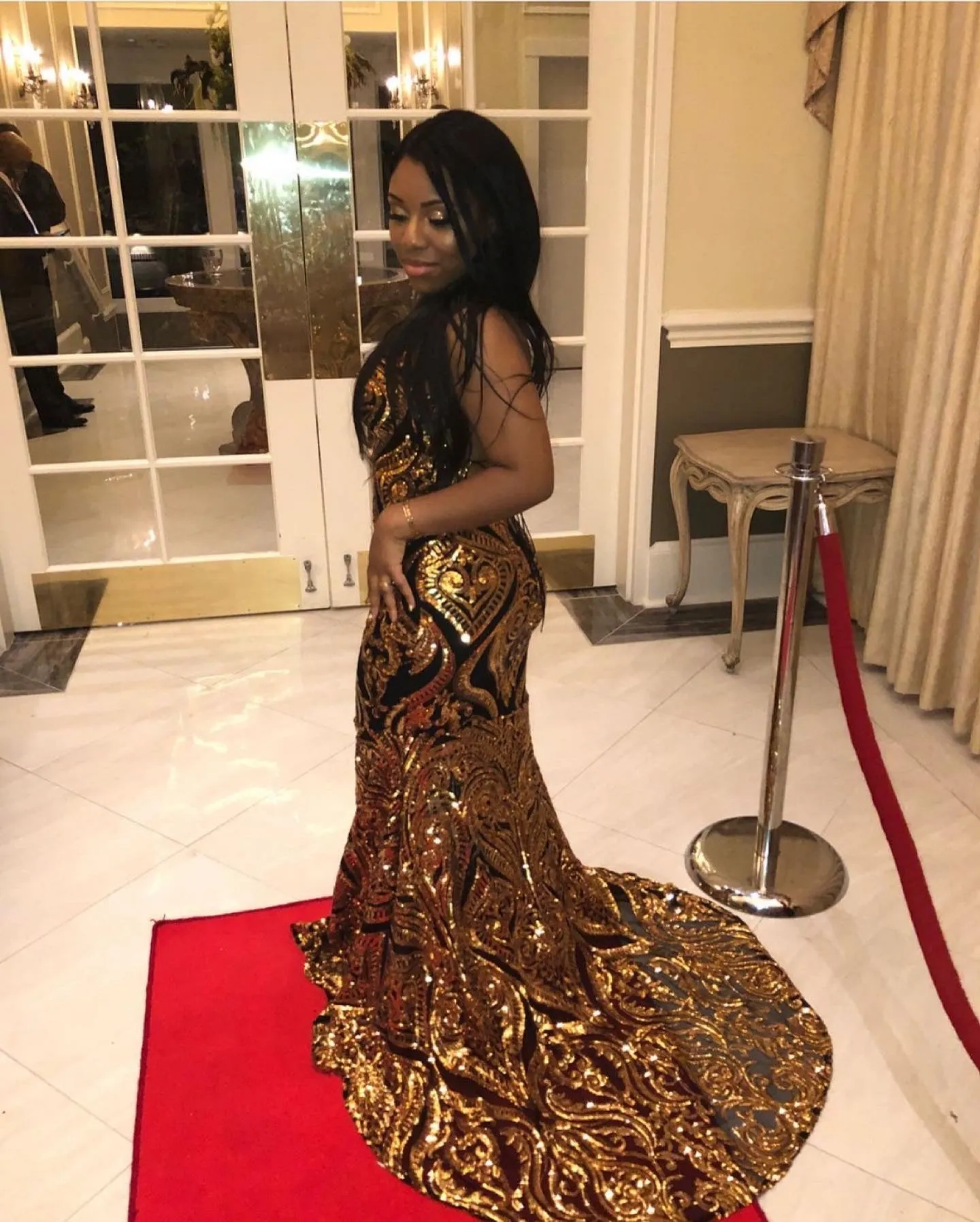 The AALIYAH Sequins Gown
