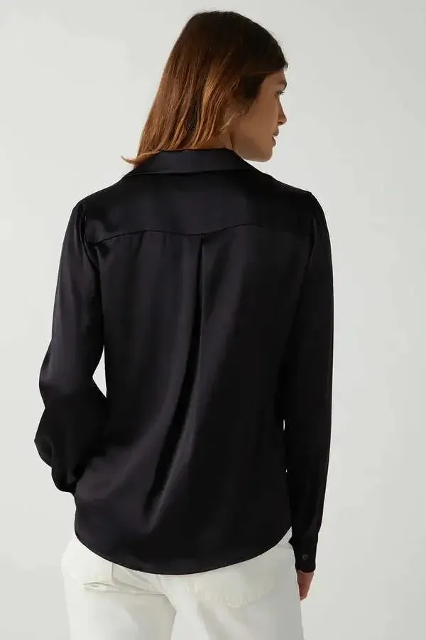 Velvet - Soho Silk blouse in Black