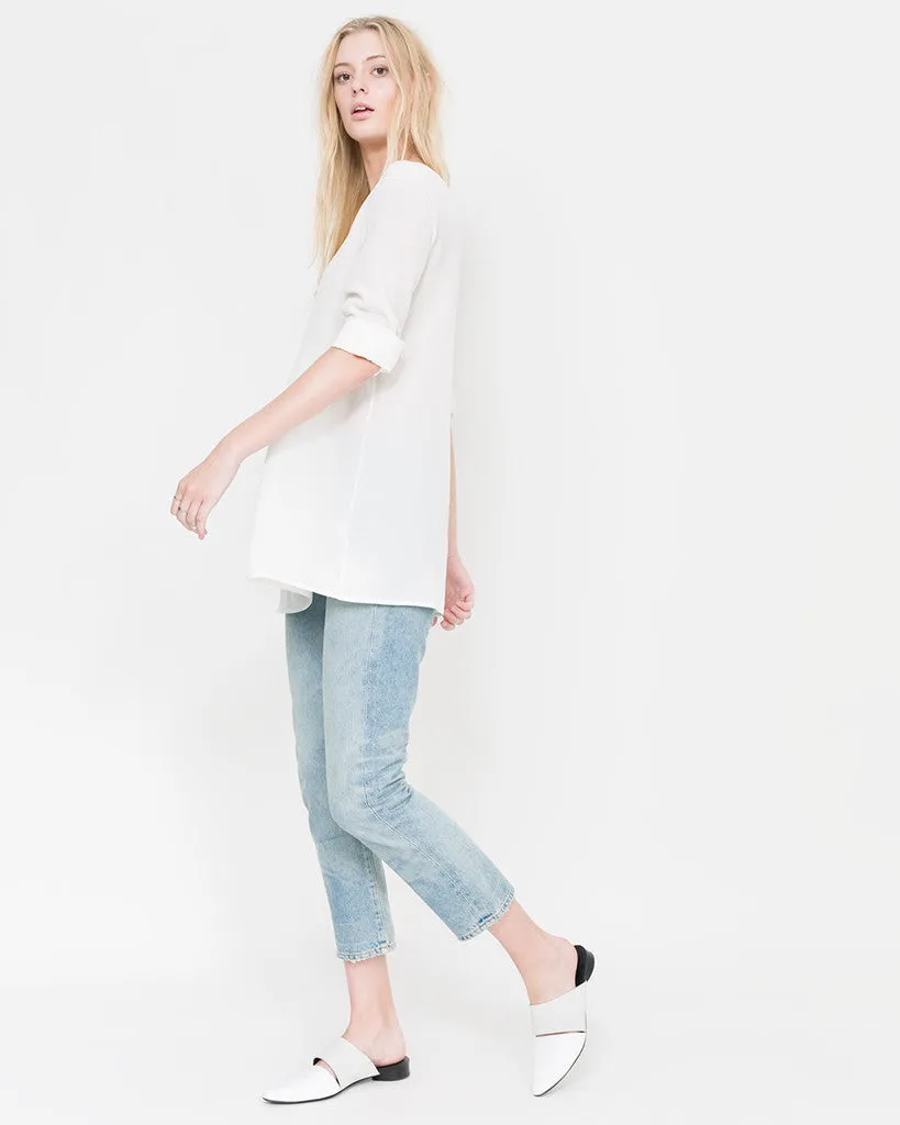 Walt Keyhole Pleated Tunic