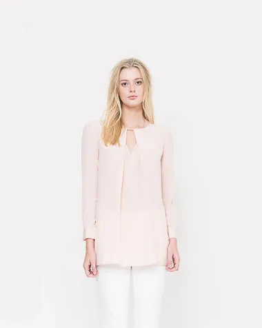 Walt Keyhole Pleated Tunic