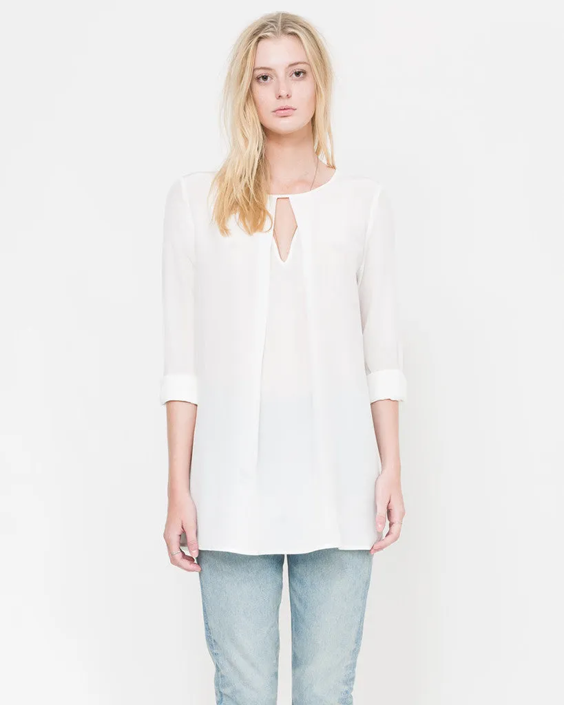 Walt Keyhole Pleated Tunic