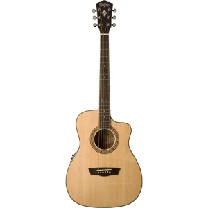 Washburn WF10SCE Folk Cutaway Acoustic Guitar - Natural (Discontinued)