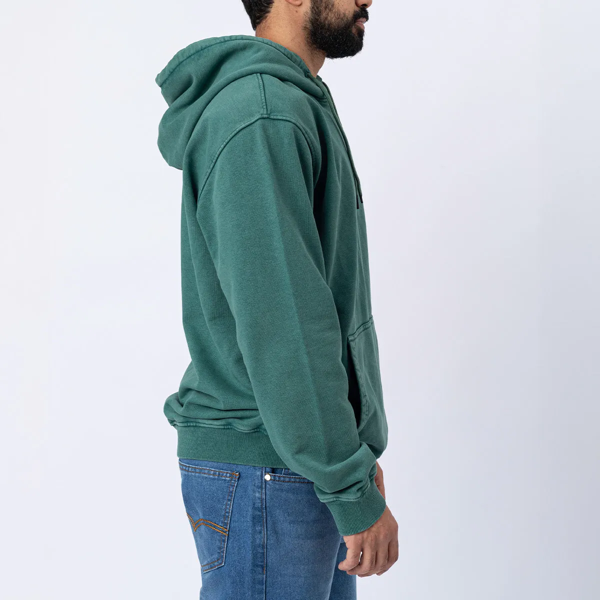 Washed Hoodie Green