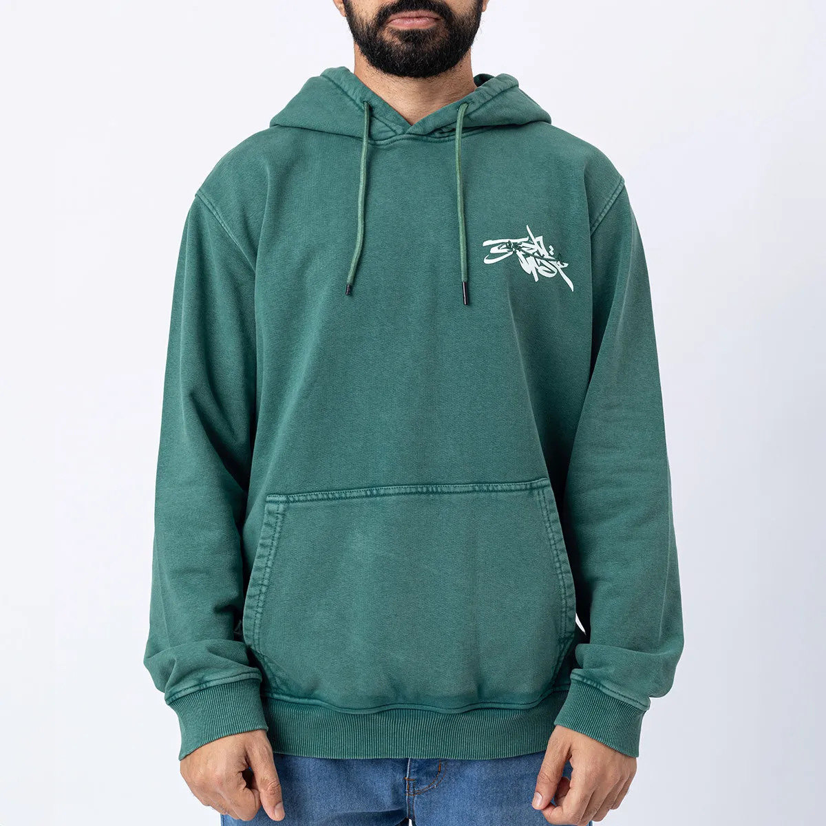 Washed Hoodie Green