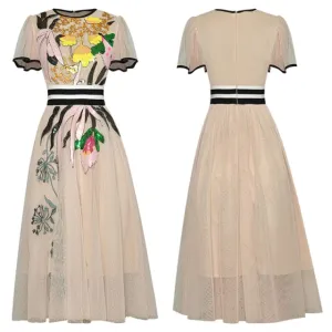Women Streetwear Girls Midi Dress