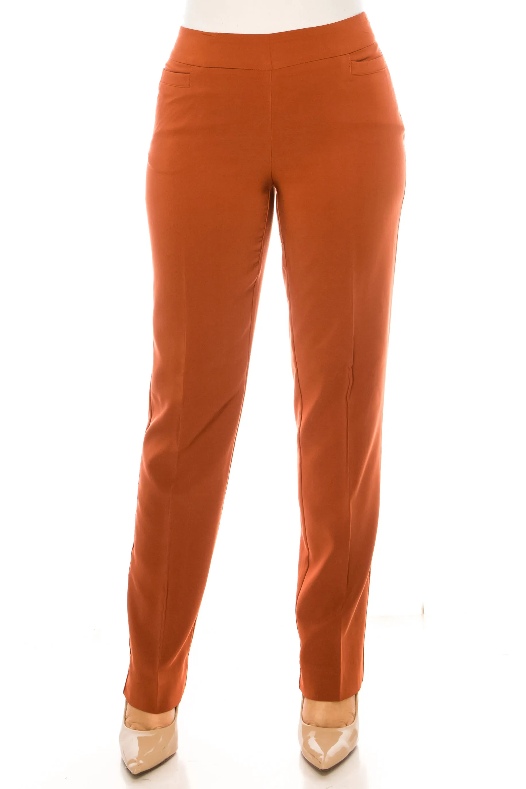 Zac & Rachel Straight Leg Pull-On Pants