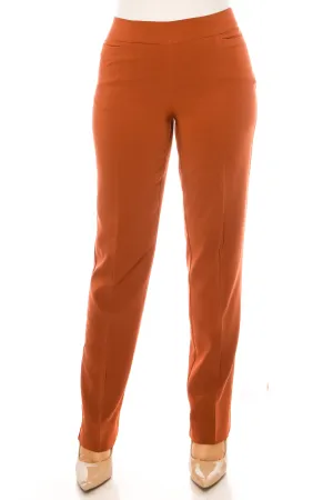 Zac & Rachel Straight Leg Pull-On Pants