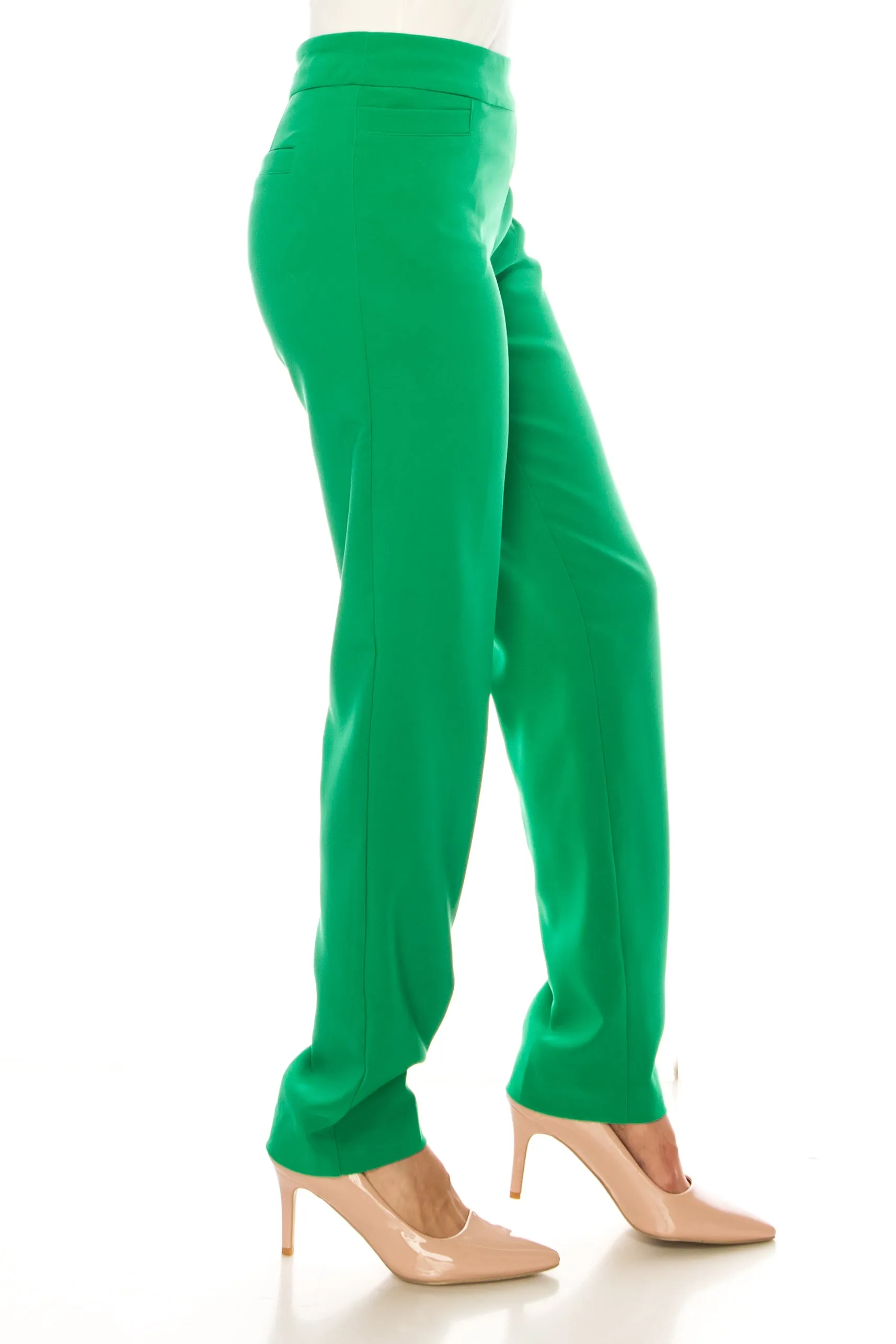 Zac & Rachel Straight Leg Pull-On Pants