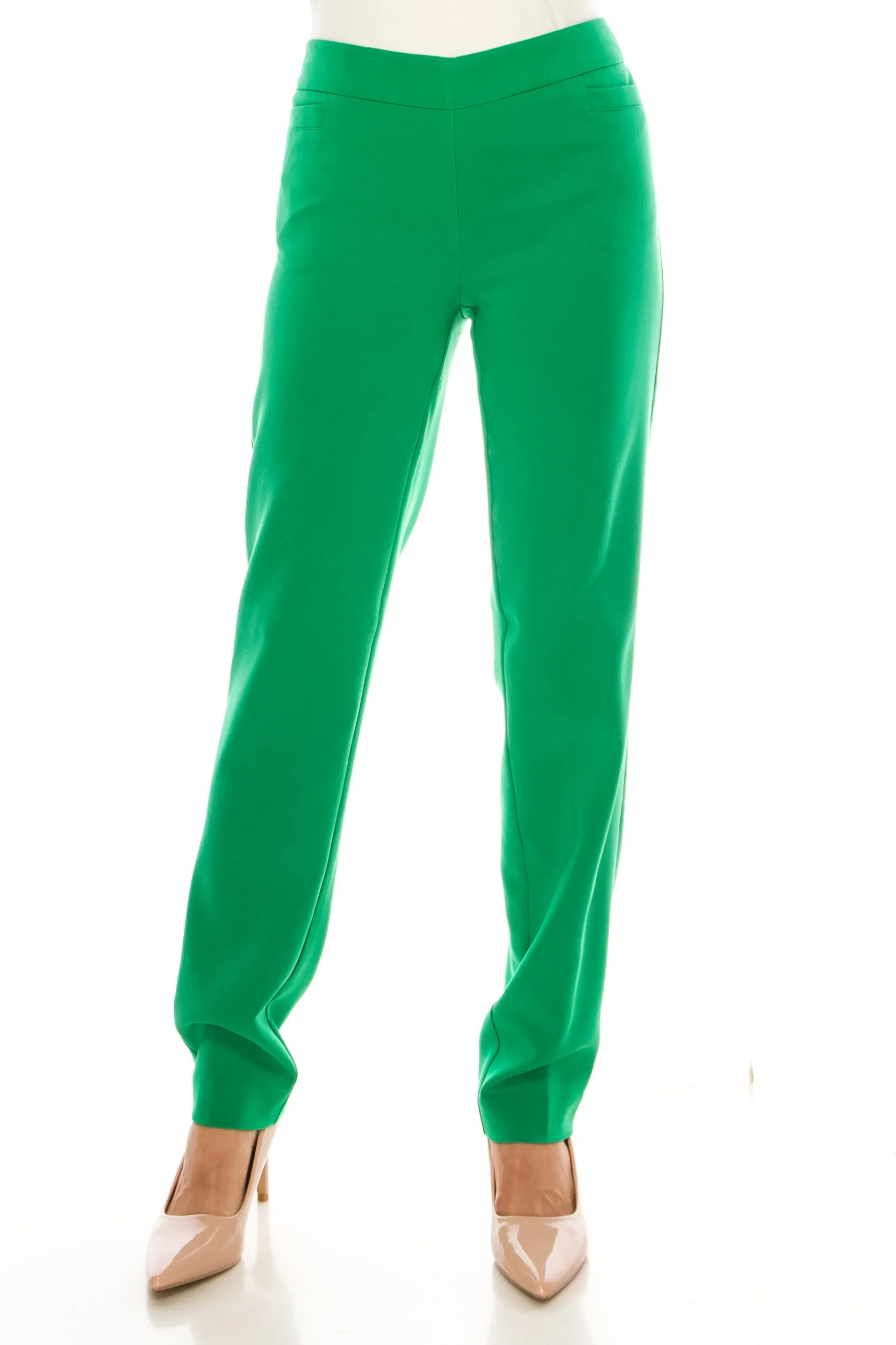 Zac & Rachel Straight Leg Pull-On Pants