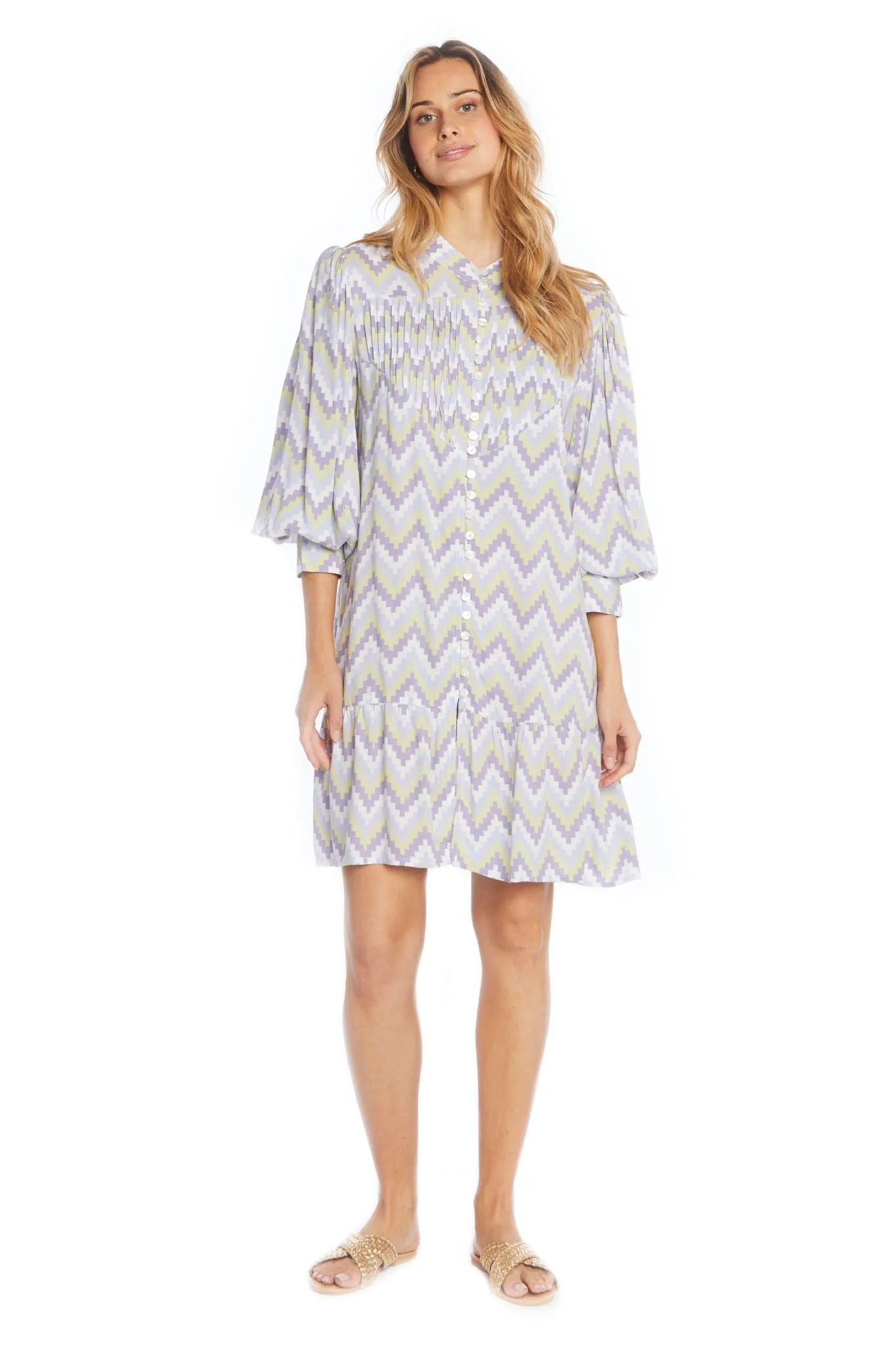 Zig Zag Short Dress